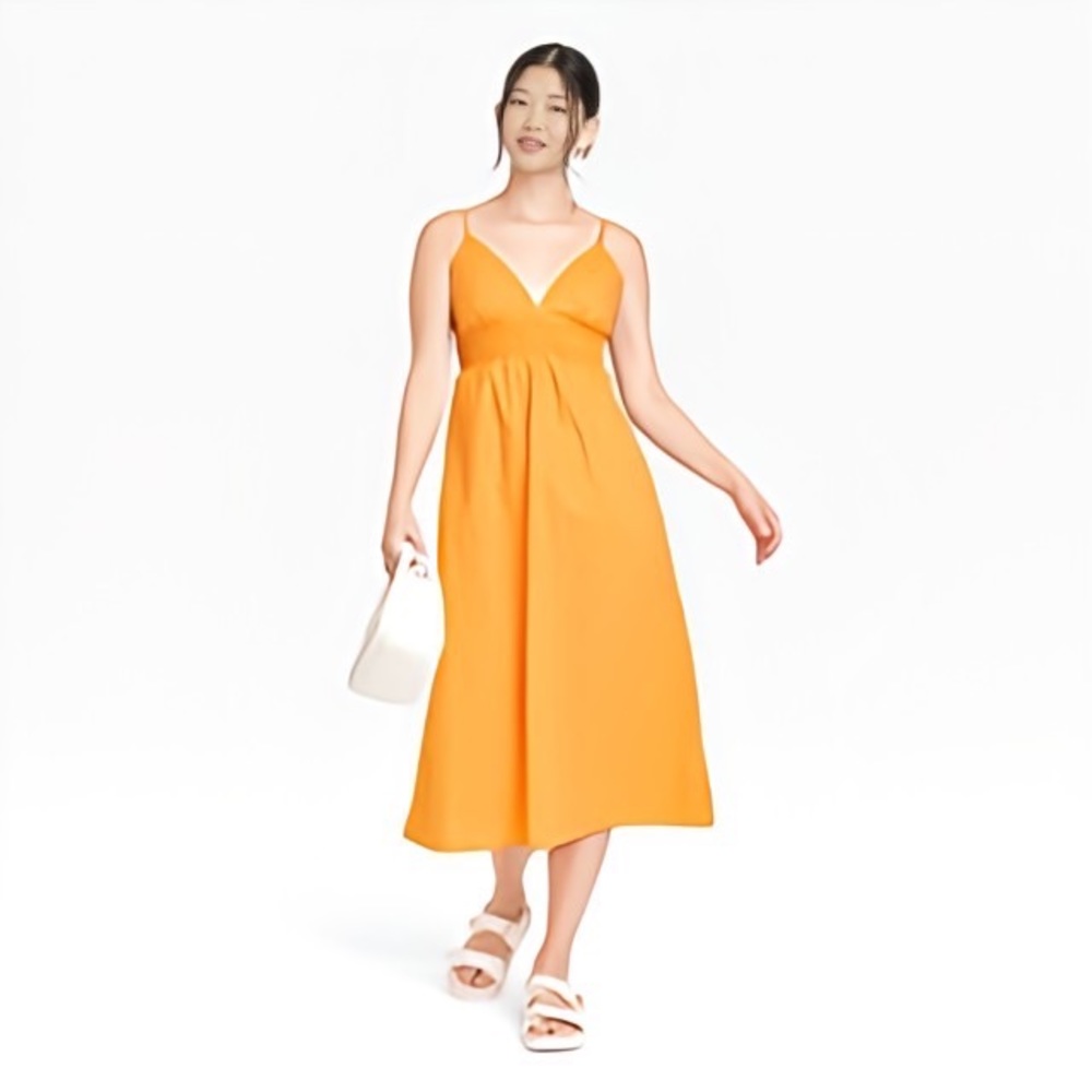 A New Day - Sundress - Orange - Small
